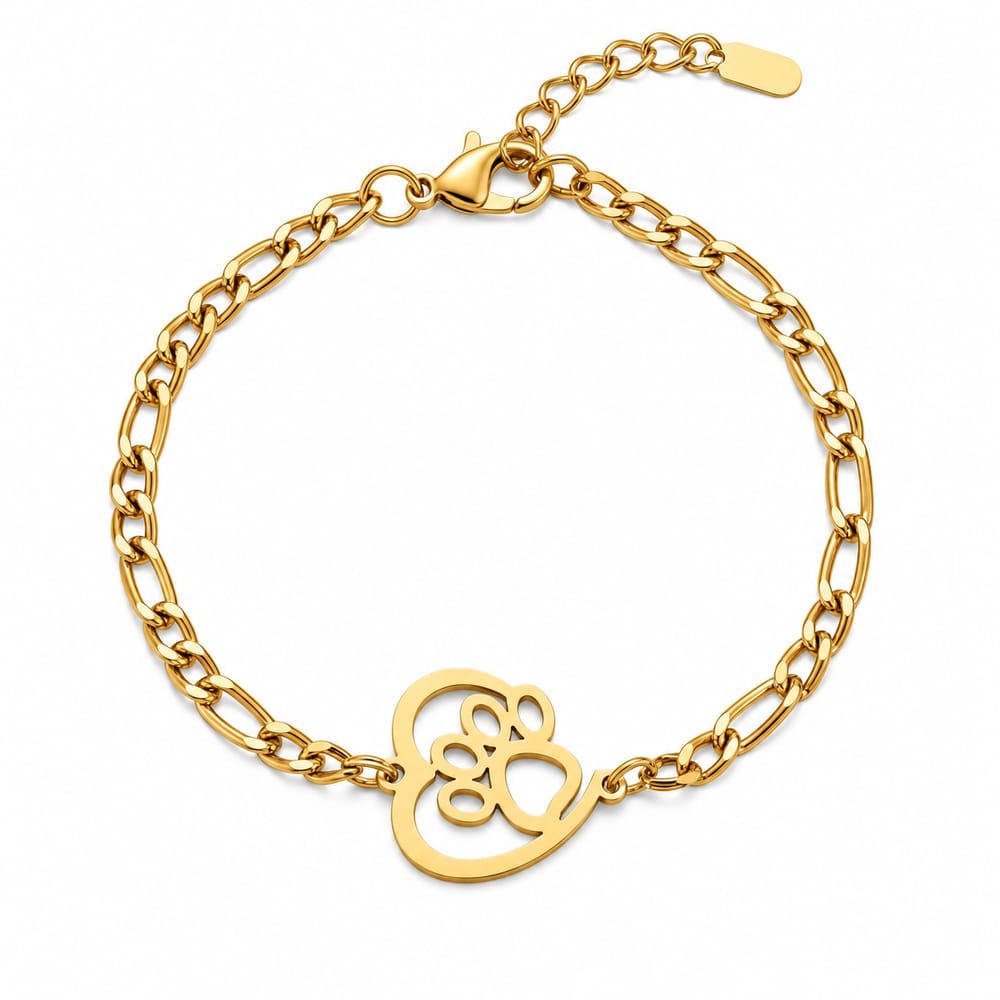 Infinity Paw Charm Chain Bracelet